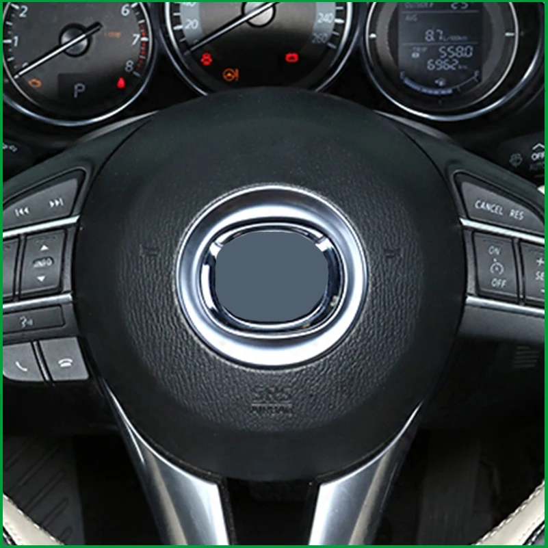 Автомобильный Стайлинг рулевого колеса автомобиля Логотип рамка Накладка для Mazda 3 6 M3 M6 AXELA Atenza CX-4 CX-5 автозапчасти