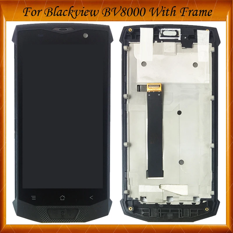 100% протестирован ОК для Blackview BV8000 Pro ЖК дисплей + сенсорный экран с рамкой