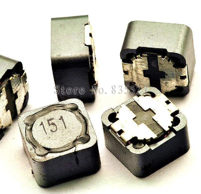 

10 шт./лот экранированная катушка индуктивности 12*12*7 150UH SMD Индукторы печати 151 CD127