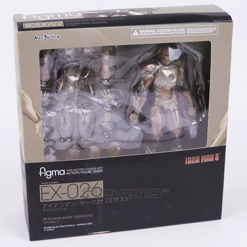 Figma 217/EX-026/EX-018 Железный человек Mark VII MK 42 ПВХ фигурка Коллекционная модель игрушки