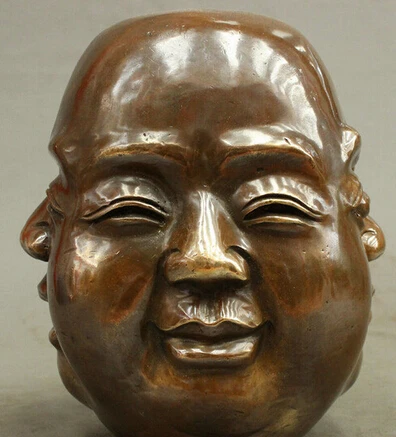 Фото 0 8 Китайский Бронзовый Буддизм Культуры 4 Лицо Будды Майтреи Голова Статуи | Дом и