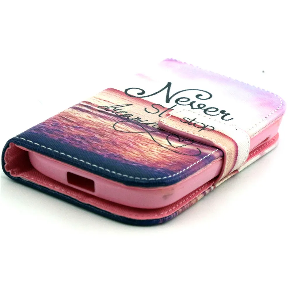 Luxury printing color leather Flip Case For Alcatel One Touch Pop C3 OT 4033D ot4033d cover |