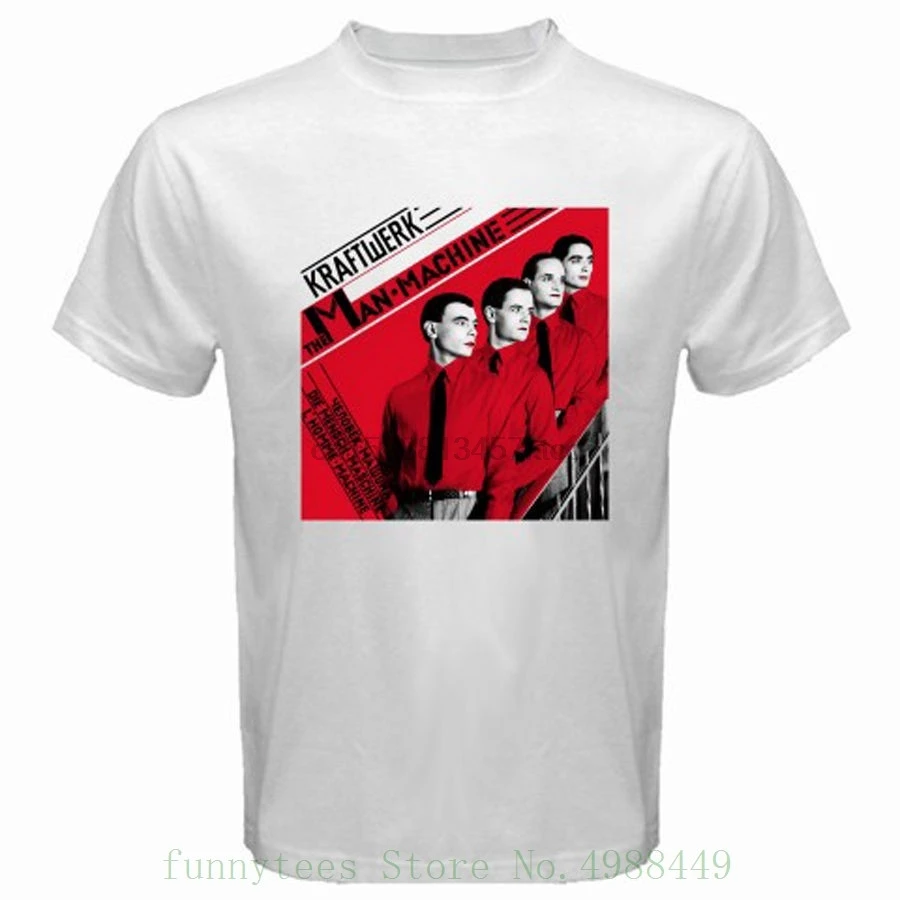 Kraftwerk Мужская футболка с электронным ремешком мужская белая размер S 3xl 100% хлопок