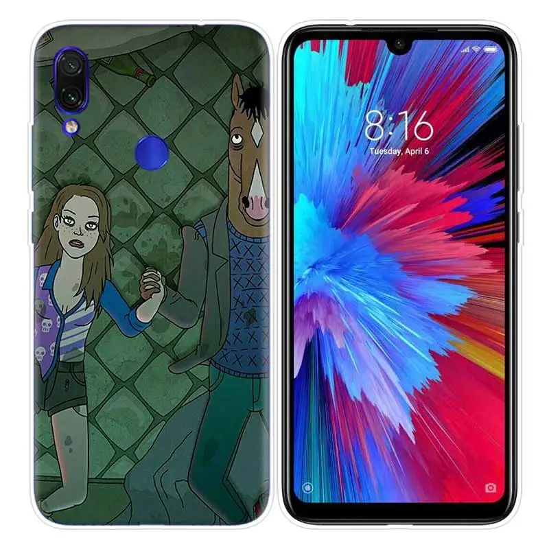 Конь БоДжек чехол для Xiaomi Redmi Note 7 фотоаппаратов моментальной печати 7 S K20 Y3 GO S2 6 6A 7A 5 Pro mi играть до 9 лет A1 A2 8 Lite Poco F1 мягкие чехлы для телефона чехол - Цвет: 08