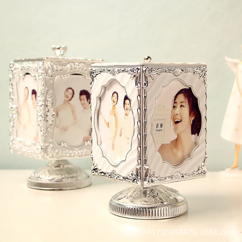 Музыкальная шкатулка творческая поворотная рама настольная фоторамка модные