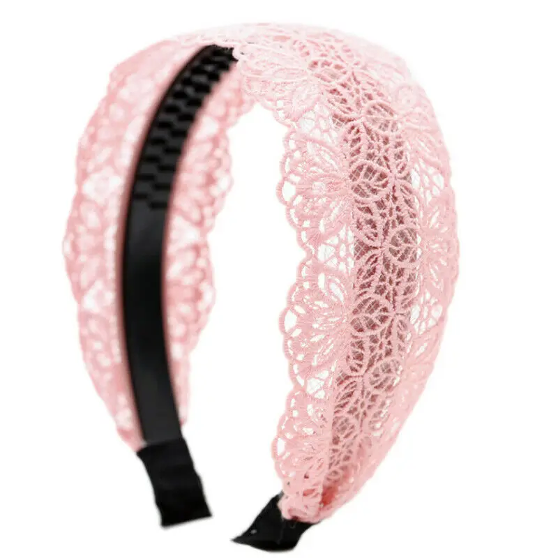 2019 новый стиль однотонная мода женский тюрбан Кружевная повязка на голову