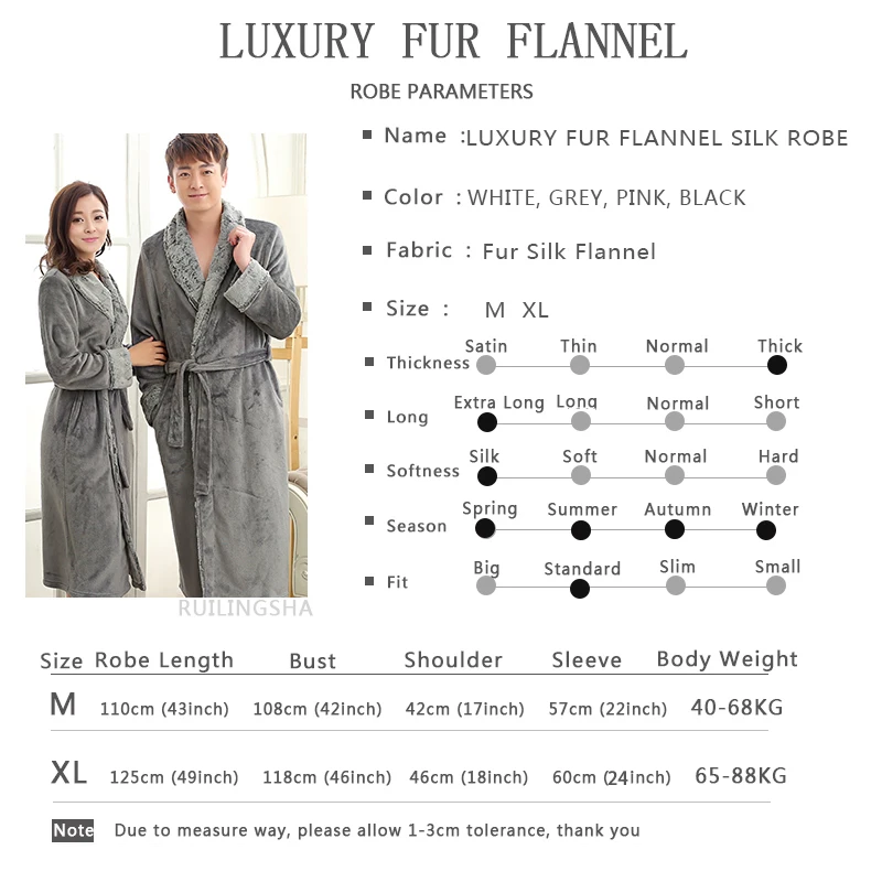 Халат-кимоно Женский Длинный фланелевый роскошный меховой шёлковый Мягкий