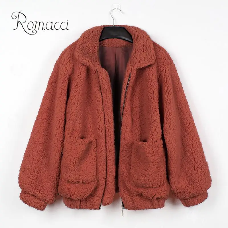 Пальто Romacci из искусственного меха для женщин сезон осень зима 2019 теплая меховая