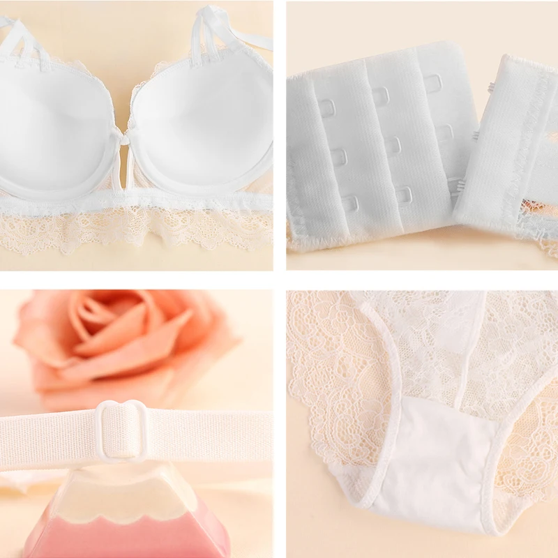 Комплект нижнего белья для женщин бюстгальтер с эффектом пуш ап и
