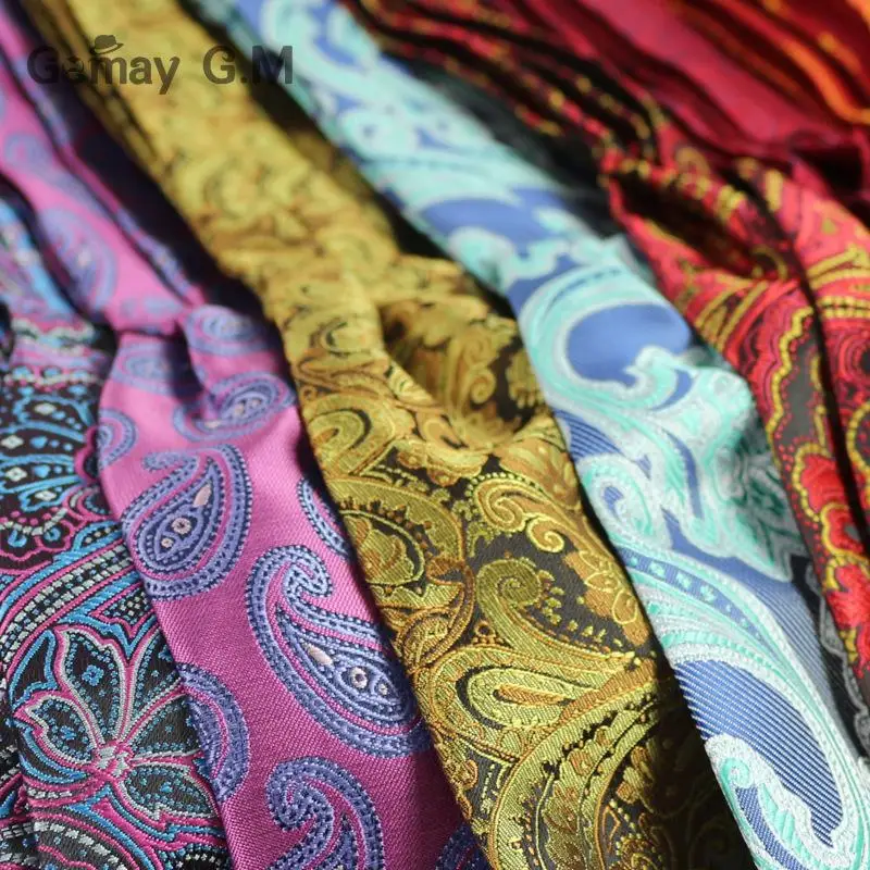 Men Vintage Polka Dot Wedding Formal Cravat Ascot Scrunch Self British style Gentleman Polyester Silk Neck Tie Luxury