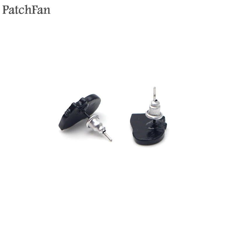 Patchfan с мультяшным котом Шарм Мультяшные сережки эмаль очаровательные милые