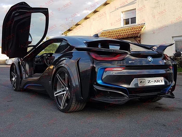 Z ART энергия спойлер задней крышки для BMW I8 углеродное волокно задний диффузор 2014