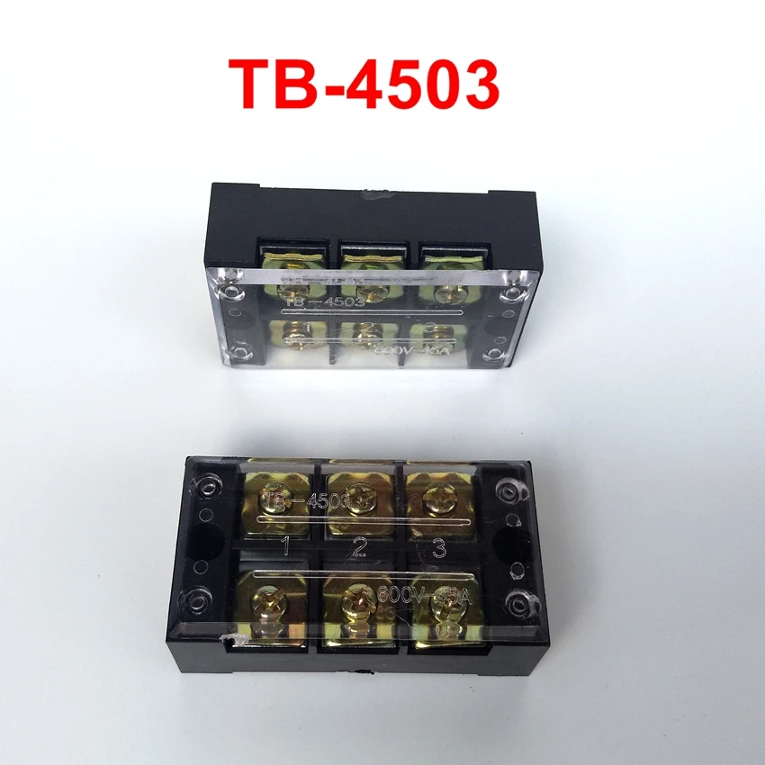 

5 шт./лот терминал TB блок TB-4503 панельный клеммный Разъем 600V 45A 3 положения