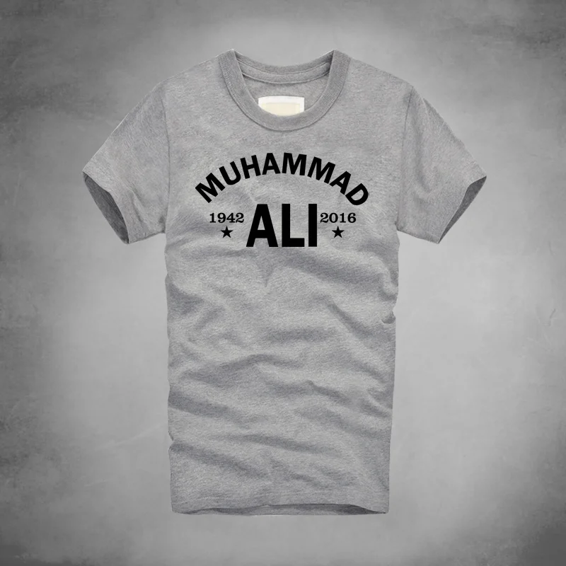 Городская мода, футболка Muhammad Ali, ММА, повседневная одежда для мужчин, лучший фитнес, короткий рукав, с принтом, футболка размера плюс, Homme
