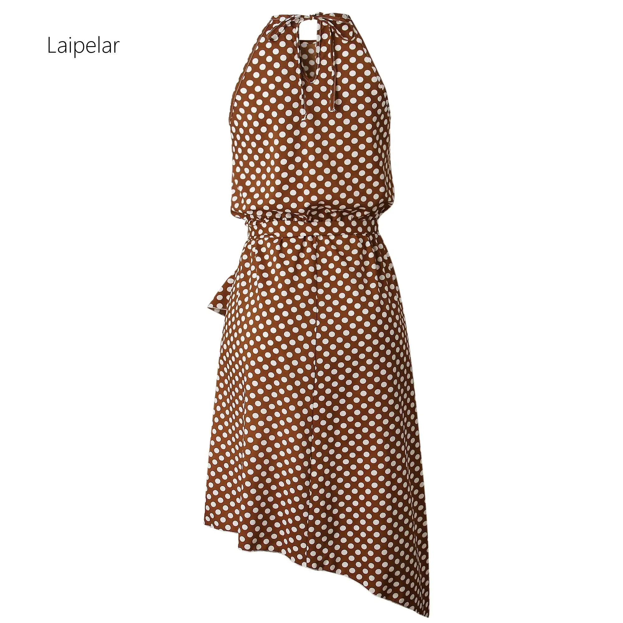 

Laipelar Dress Women Summer 2019 Boho Long Evening Party Dress Beach Dot Print Dresses Sundress Elegant Women Clothes Sexy Dress