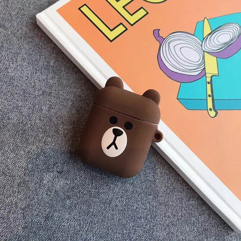 Милый мультяшный Bluetooth беспроводной Чехол для наушников для AirPods Мягкий защитный чехол силиконовый для Apple Airpods гарнитура зарядная сумка - Цвет: Style6