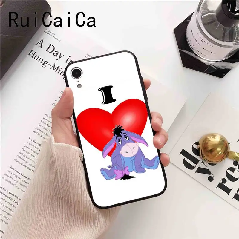 Ruicaica Baby Eeyore Donkey СПЕЦИАЛЬНОЕ Новое поступление черный чехол для телефона iPhone 8 7 6 6S
