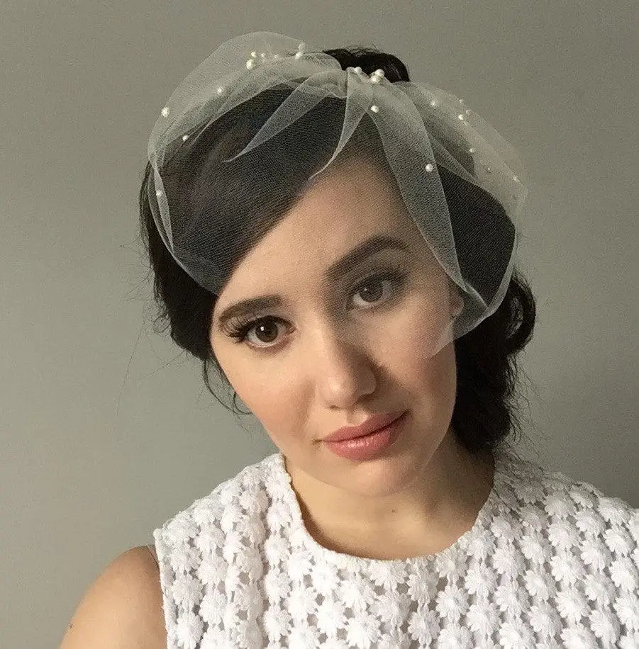 Birdcage Veils for Bride Short Wedding Veil Accessories Bridal |