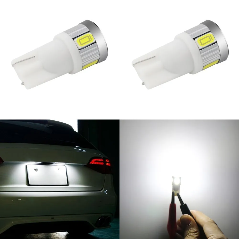 1 шт. T10 W5W 194 5730 СВЕТОДИОДНЫЙ Автомобильный ЛАМПОЧКА 6 SMD автомобильный боковой