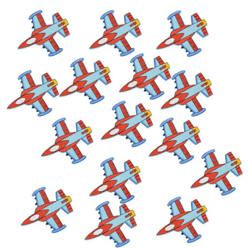 Сделай Сам накладки в виде самолета для одежды Железная вышитая нашивка