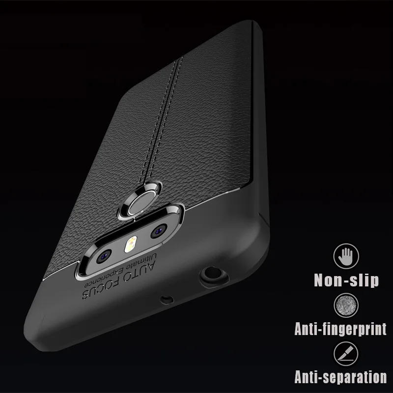 Фирменный оригинальный противоударный защитный матовый чехол для LG G6 из мягкой