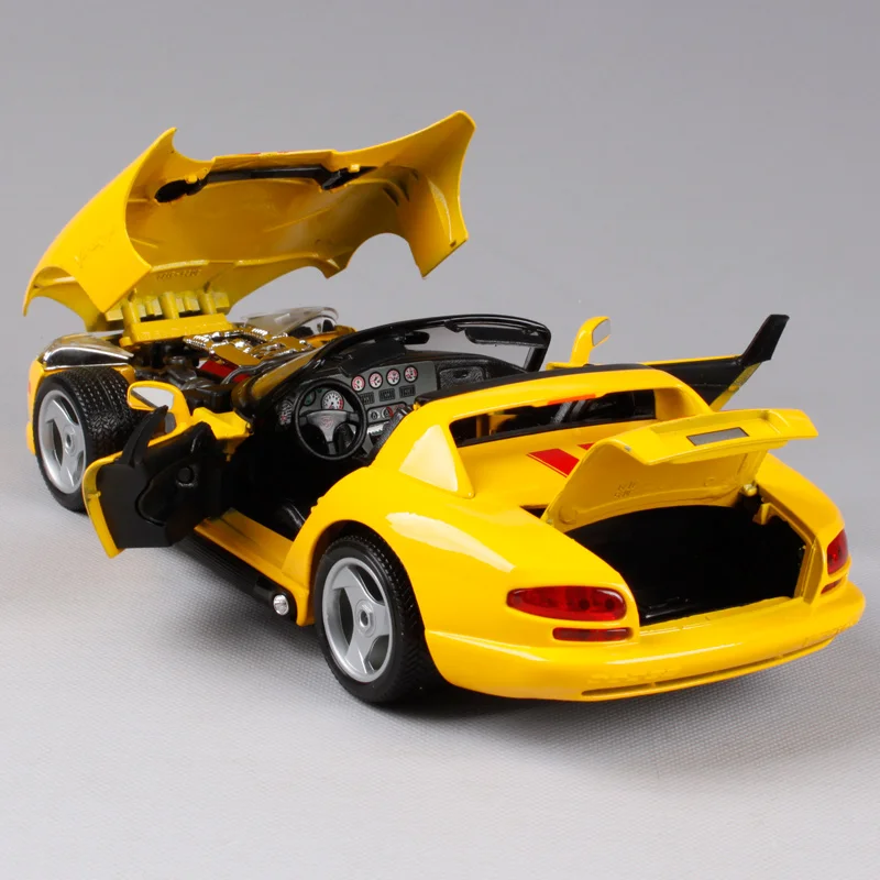 Bburago 1:18 dodge viper rt/10 желтый роскошный автомобиль литье высокого качества Откройте крышку модель автомобиля Коллективное издание 12024