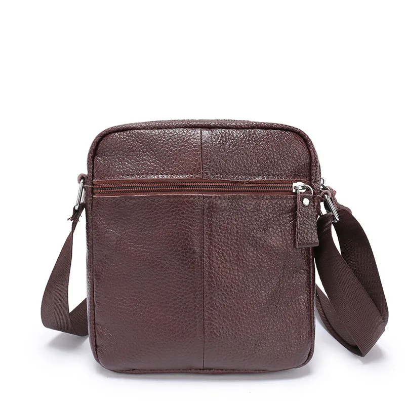 AETOO Men's vertical leather trend casual fashion south Korean single shoulder slanted bag | Багаж и сумки