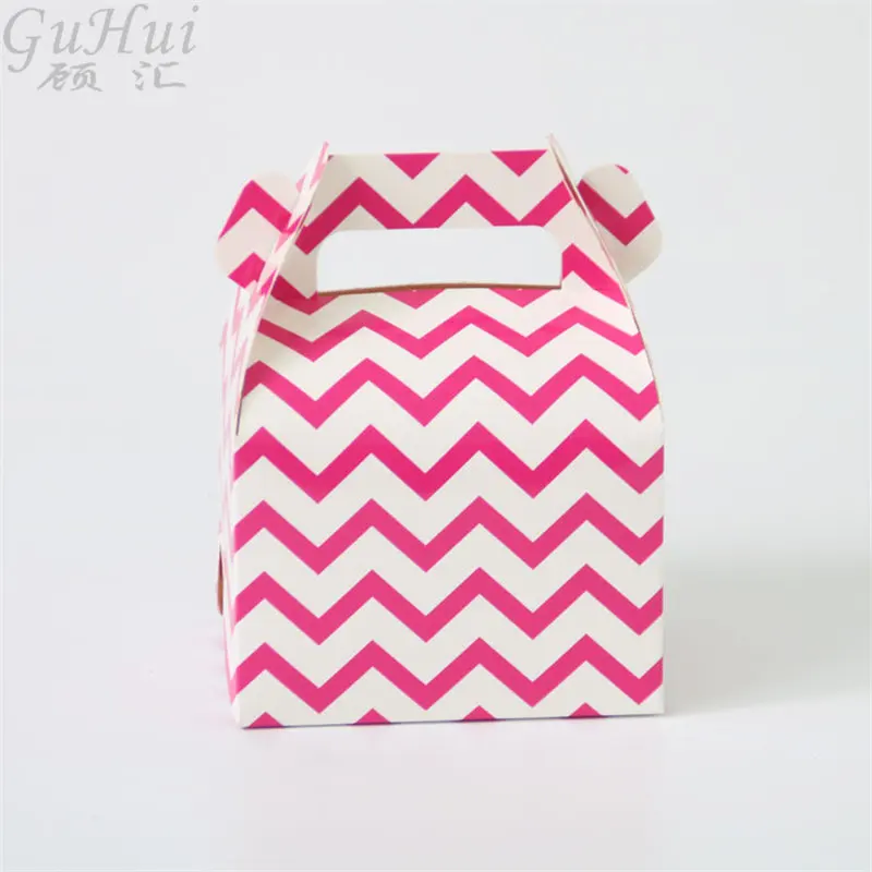 25 шт. для свадебной вечеринки конфетный цвет зеленый черный коричневый в полоску