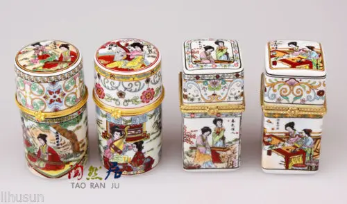 Оптовая продажа 4 шт китайский класс красоты фарфоровые Ювелирные