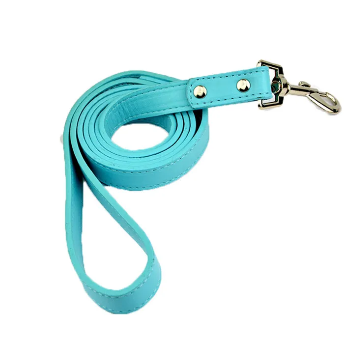 Plain Blue Высокое качество Global Baby бренд змеиная кожа собаки Домашние животные сильные поводки и поводок - Цвет: Plain Blue