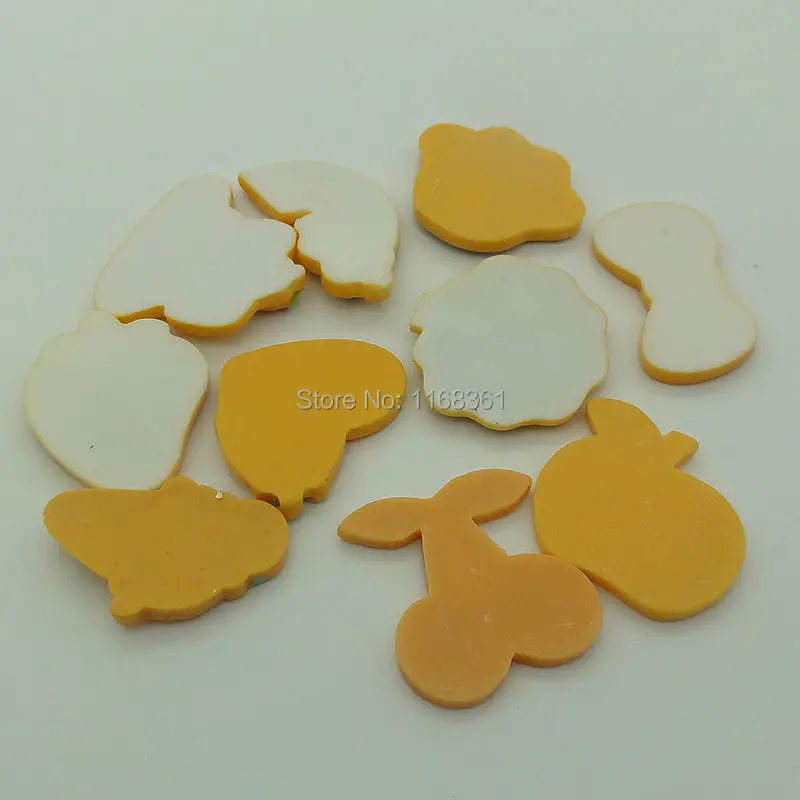 5 шт./лот Лидер продаж Кабошон из смолы с плоским основанием смешанные