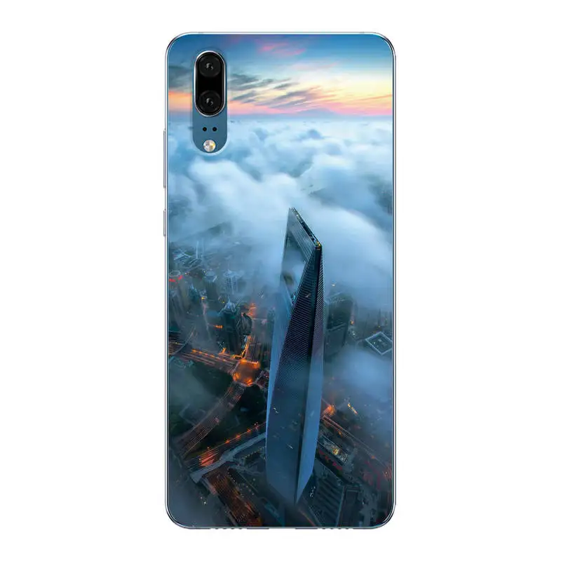 Case For Huawei P20 P 20 Cat Flower Animal Patterned TPU Soft Shell Pro Phone Back Cover |