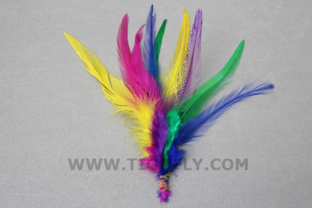 

Tigofly 200 Pcs/lot Assorted Hackles Rooster Saddle Fly Tying Feathers Fly Tying Materials