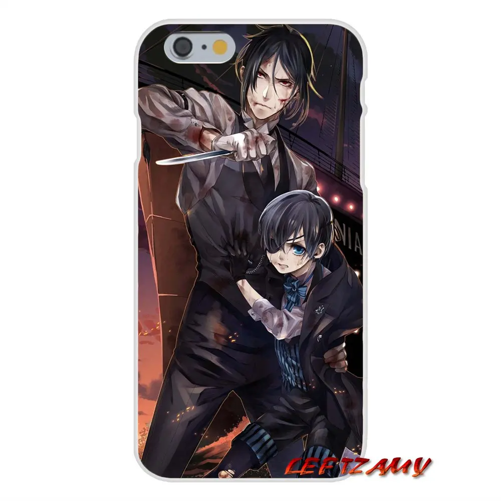 Силиконовый чехол для телефона японского аниме Black Butler Kuroshitsuji iPhone X XR XS MAX 4 4S 5 5S 5C SE