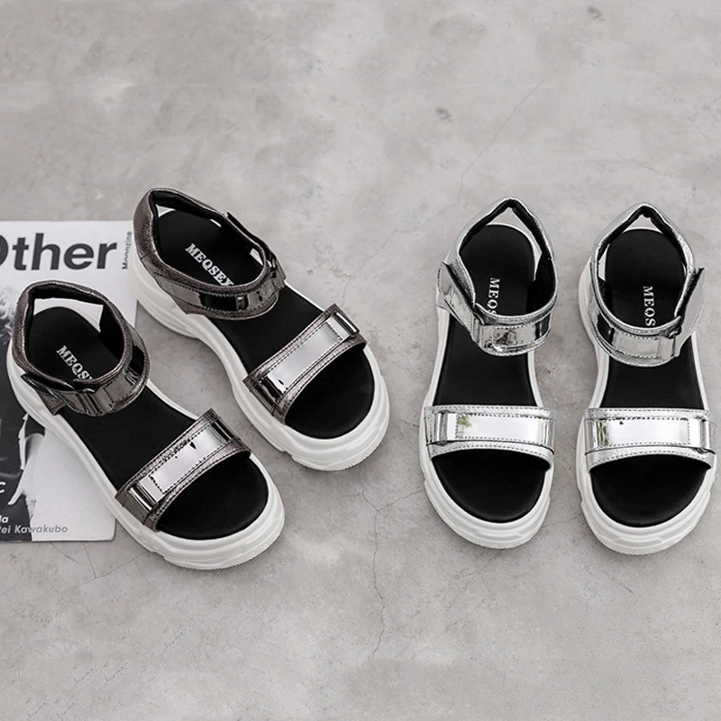 SAILING LU/босоножки на танкетке женская пляжная обувь в гладиаторском стиле сезон