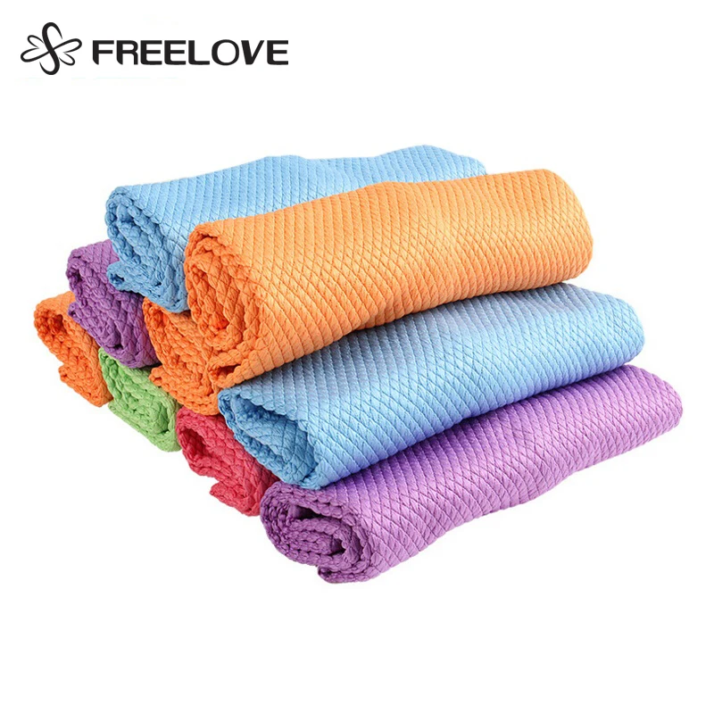 6 шт. Алмазная сетка твердая впитывающая салфетка из микрофибры для очистки