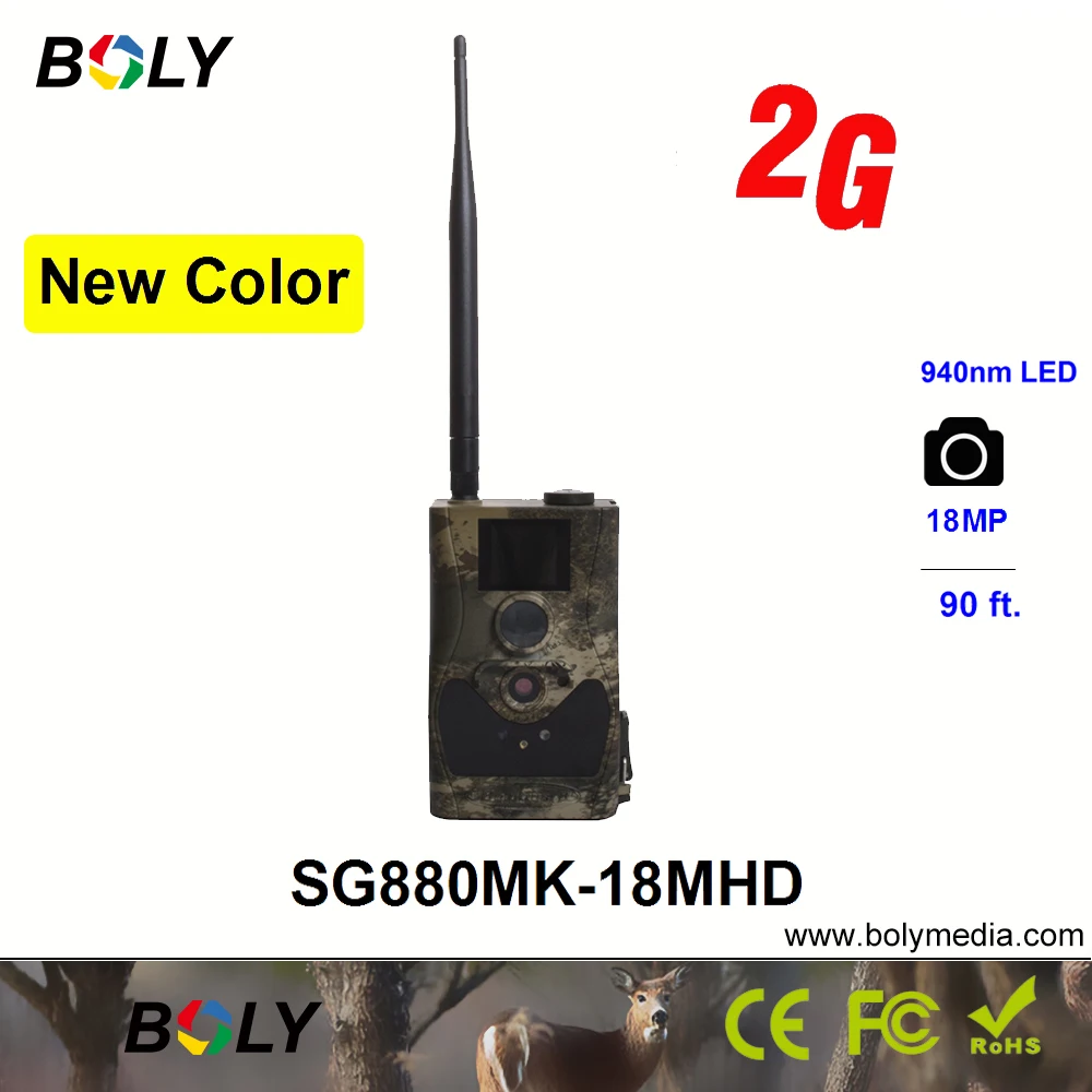 Wireless Hunting Camera Bolyguard SG880MK-18mHD Cellular Trail Camera 2G IP65 Waterproof 940nm Email Support