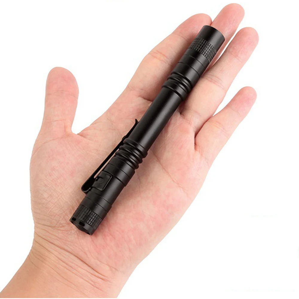 Маленький светодиодный фонарик 2 * aaa батарея мини карманный размер ААА ручка свет