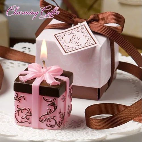 (Упаковка из 10 свечей) подарочная коробка в форме свечи детский душ Крещение