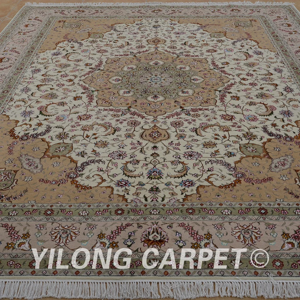 Yilong 8 'x 10' турецкие шерстяные ковры персидские розовые Изысканные ручной