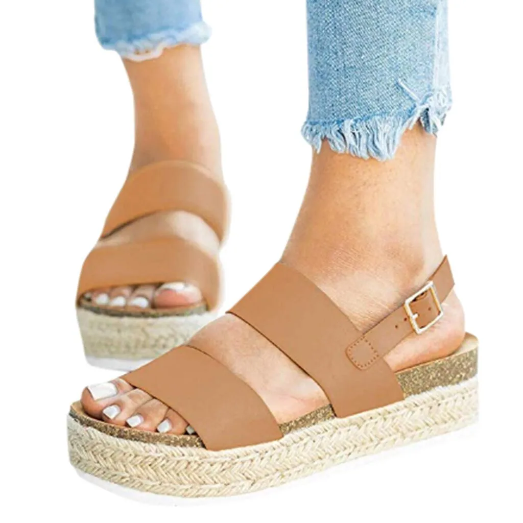 SAGACE/Женская обувь босоножки на ремешке сзади повседневная толстой подошве с