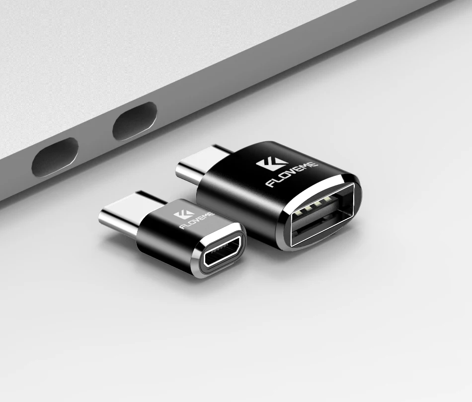 FLOVEME Micro USB OTG type C адаптер USB мама к type-C папа адаптер конвертер для samsung S8 MacBook OnePlus OTG USB зарядное устройство