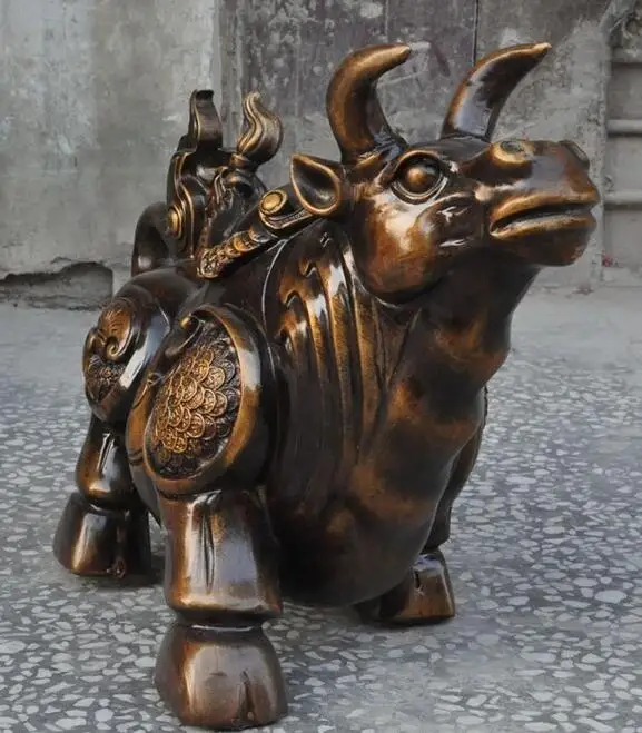 Китайский Фэншуй Бронзовая фигурка для привлечения богатства денег фондовый