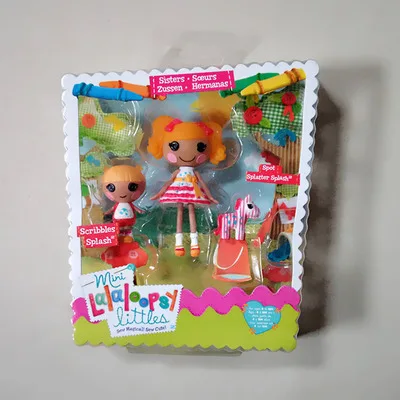 Фиолетовый Новая мода Lalaloopsy Minis Sisters фигурки Куклы для девочек детские игрушки украшения детские рождественские подарки - Цвет: Фиолетовый