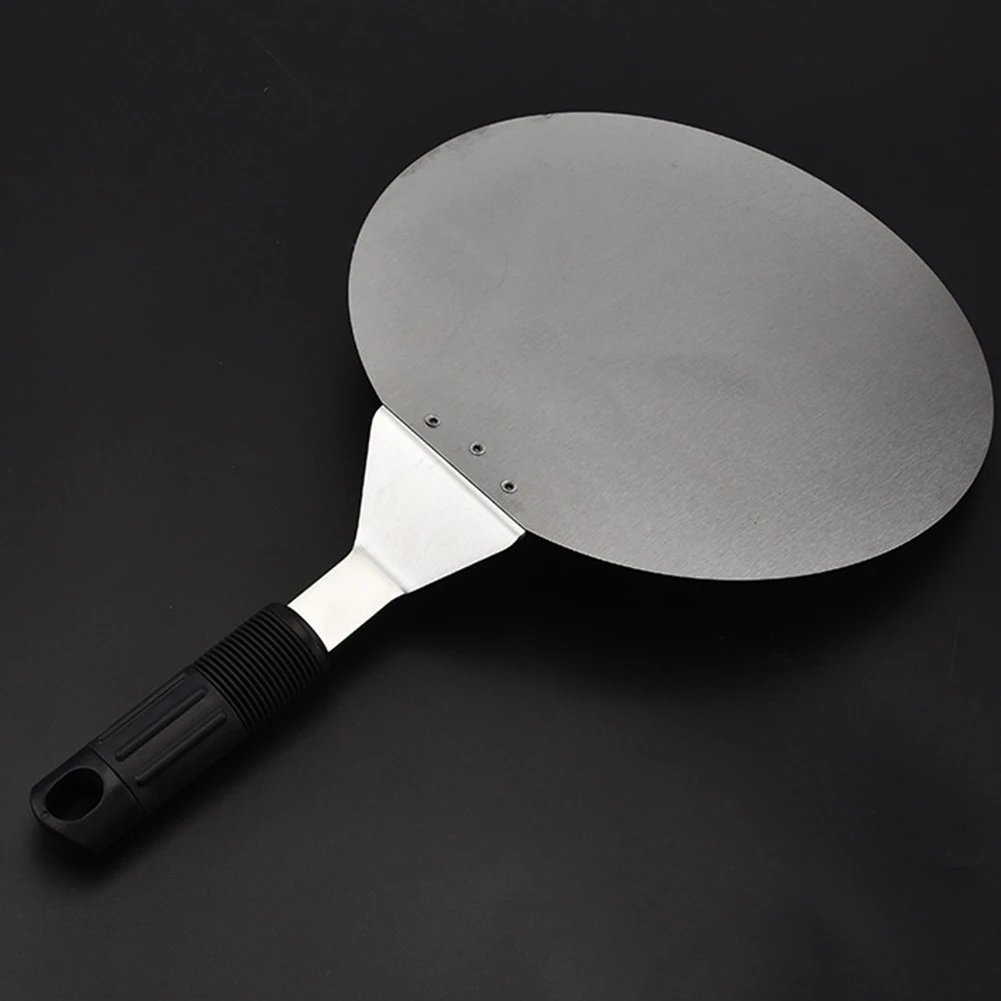 Stainless Steel Home Kitchen Accessories Bakeware Cooking Round Peel With Wooden Handle Bar Cake Spatula Lifter Pizza Shovel | Дом и сад