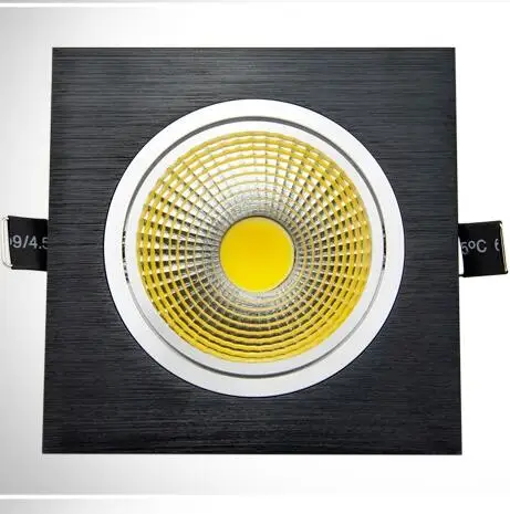 Высокомощный алюминиевый светодиодный потолочный светильник cob с регулируемой