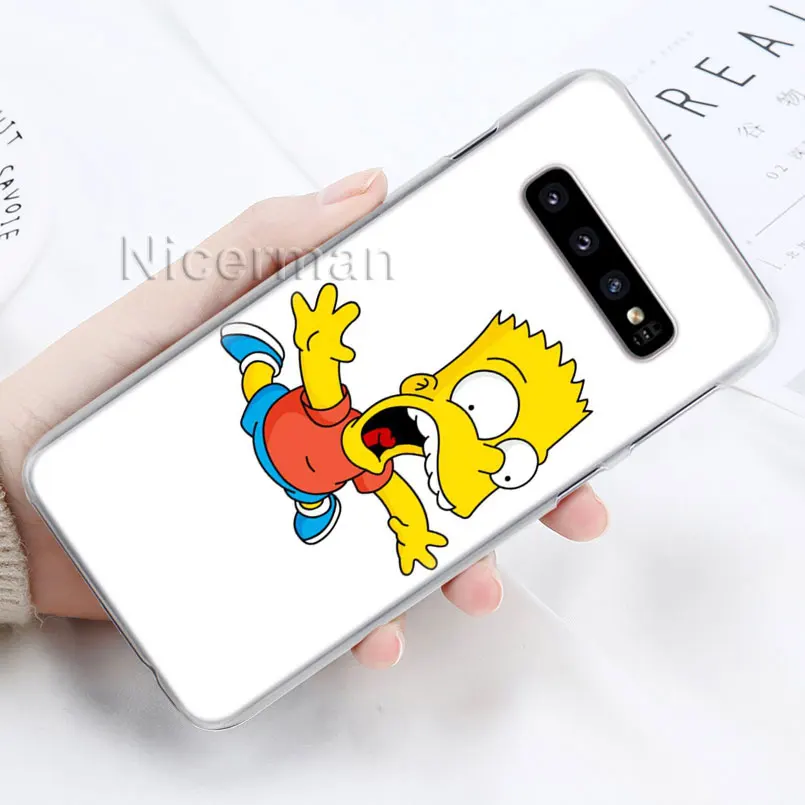 Чехол для телефона для samsung Galaxy S10e S10 S8 S9 плюс S6 S7 край A40 A50 A70 M20 крышка Гомер J. Симпсон жесткий поликарбонатный чехол