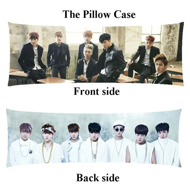 pillowcase Bangtan чехол для подушки для мальчиков Jin JungKook домашний длинный Чехол для подушки на заказ на день рождения - Цвет: pillowcase