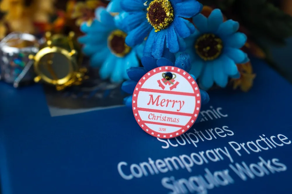 3 5 шт. 200 см круглый бумага label Merry Рождество конфеты ярлык для багажа товарная