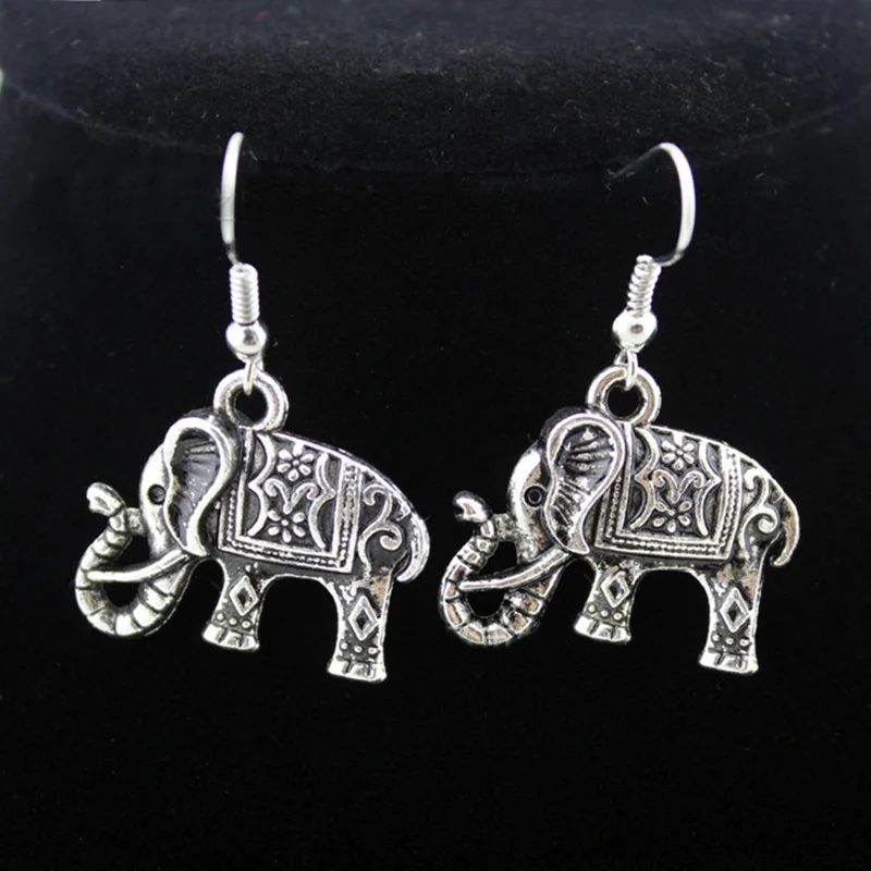 Милый слон ювелирные наборы винтажные с животными в стиле ретро подвески